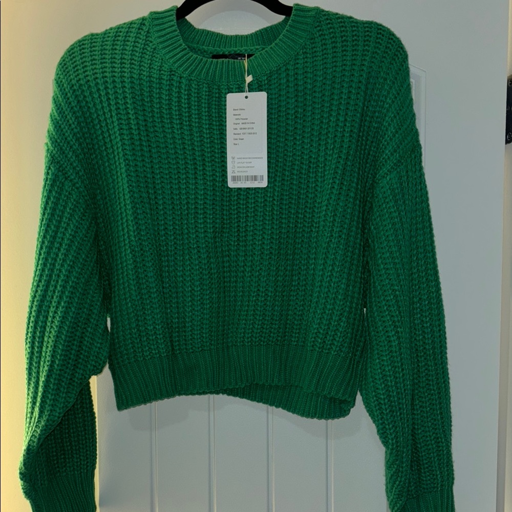Green Knit Sweater